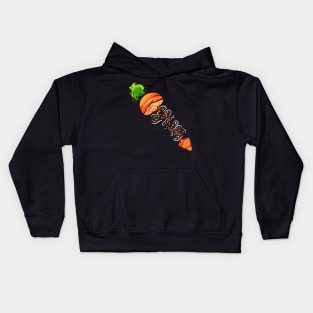 Carrots And Vegetables Are Yummi - Yum For Vegan Kids Hoodie